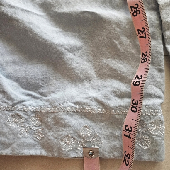 NWOT Blue "Linen Like" Drawstring Pants - Picture 8 of 9